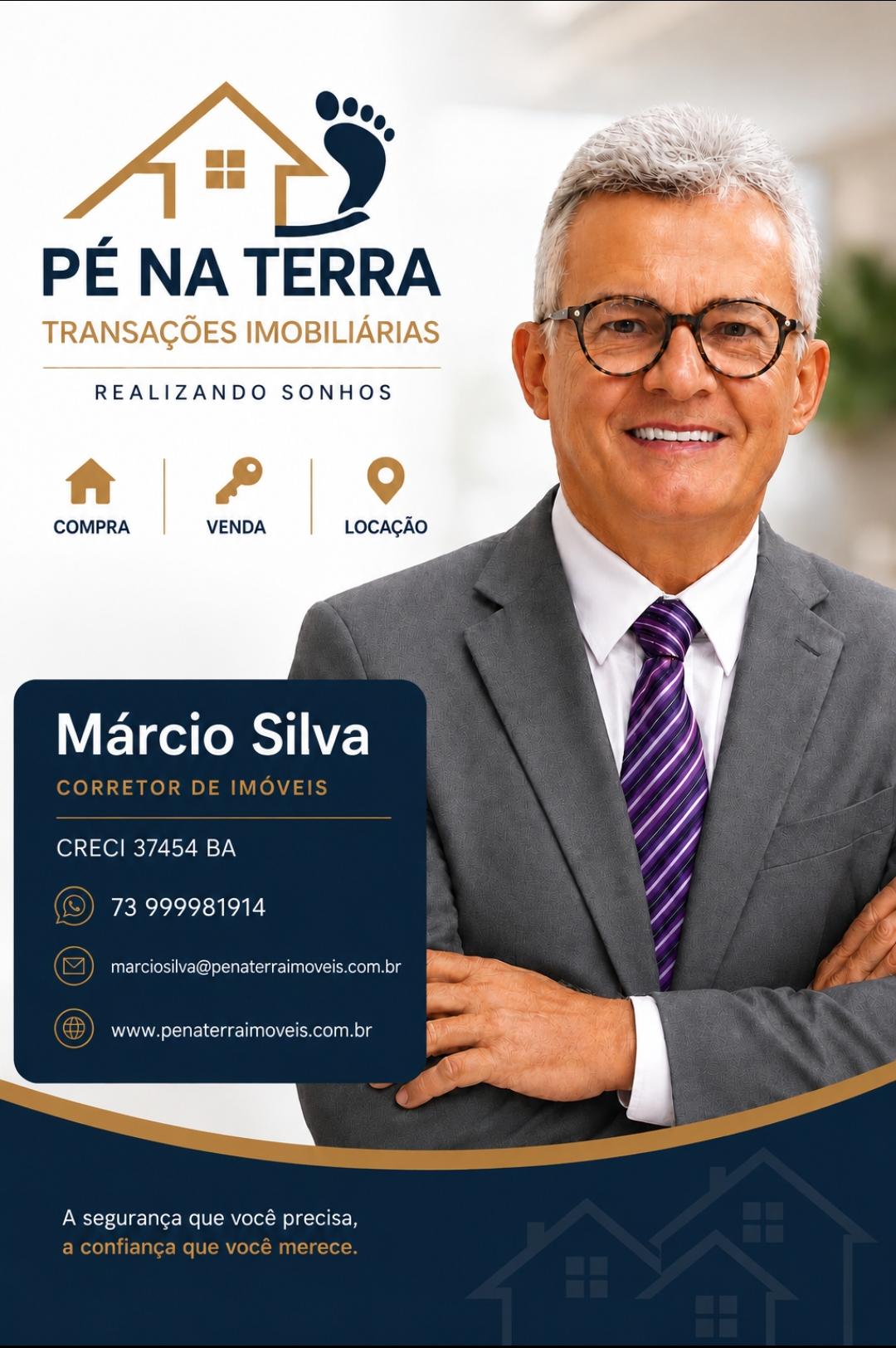 Marcio Silva Carvalho, corretor de imóveis em Itacaré — CRECI 37454-BA
